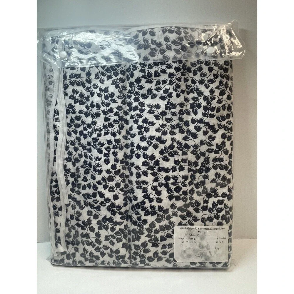 MATOUK M085 Margot 70 x 90 Oblong Margot 100% Linen Tablecloth In Midnight New